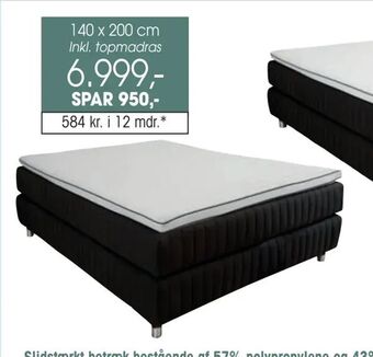 Daells Bolighus Sættilbud continental + topmadras tilbud