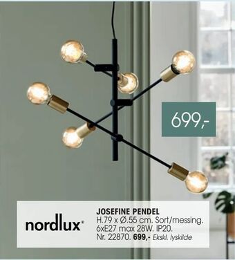 Daells Bolighus Josefine pendel tilbud