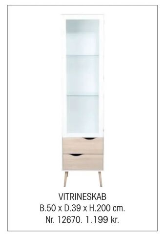 Daells Bolighus VITRINESKAB tilbud
