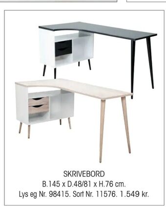 Daells Bolighus SKRIVEBORD tilbud