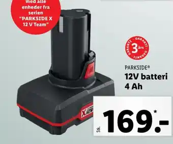 Lidl 12V Batteri 4 Ah tilbud