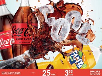 Nielsen's Discount Coca-Cola, Coca Cola Zero El. Fanta Orange tilbud
