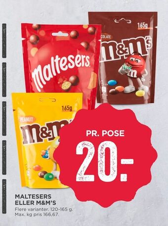 Maltesers eller m&m's