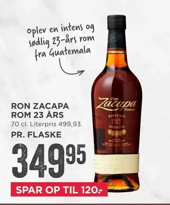 MENY Ron zacapa rom 23 års tilbud
