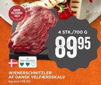 MENY Wienerschnitzler af dansk velfærdskalv tilbud