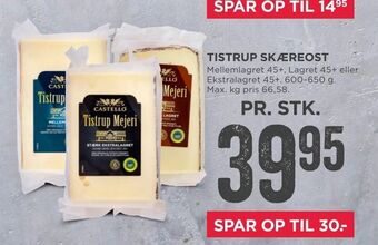 MENY Tistrup skæreost tilbud