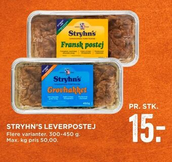 MENY Stryhn's leverpostej tilbud