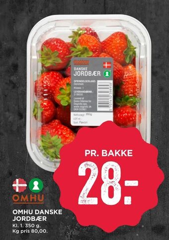 MENY Omhu danske jordbær tilbud