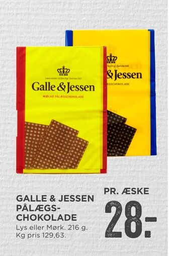 MENY Galle & jessen pålægs chokolade tilbud