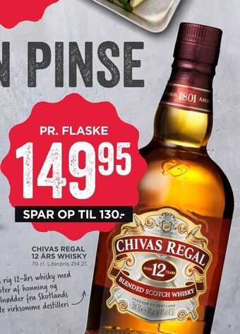 MENY Chivas regal 12 Års whisky tilbud