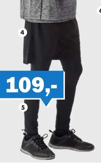 Biltema Løbetights, herre tilbud