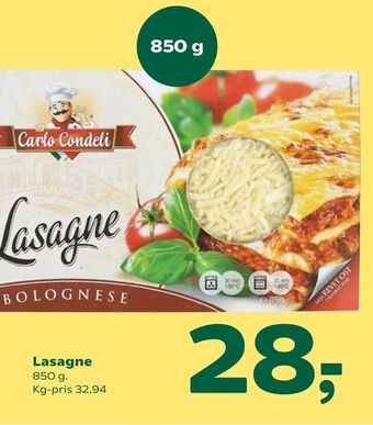 Coop 365 Lasagne tilbud