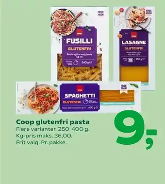 Coop 365 Coop glutenfri pasta tilbud