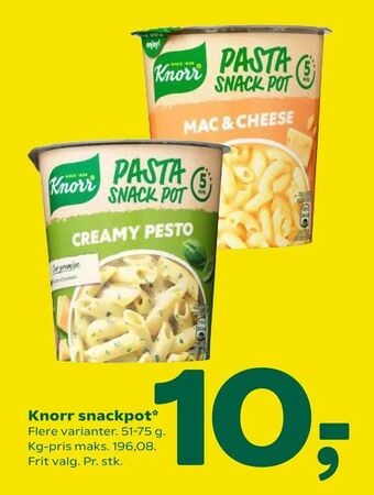 Coop 365 Knorr snackpot tilbud