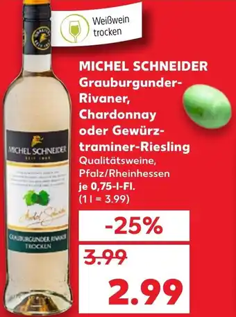 Michel Schneider Grauburgunder-Rivaner, Chardonnay Oder Gemürz