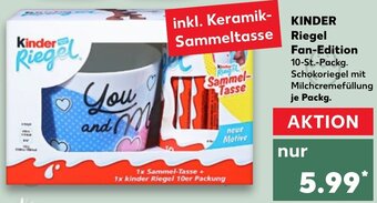 Kaufland Kinder Riegel Fan-Edition tilbud