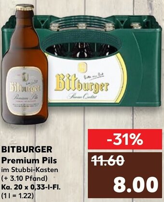 Kaufland DE Bitburger Premium Pils tilbud