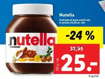 Let-Køb Nutella tilbud