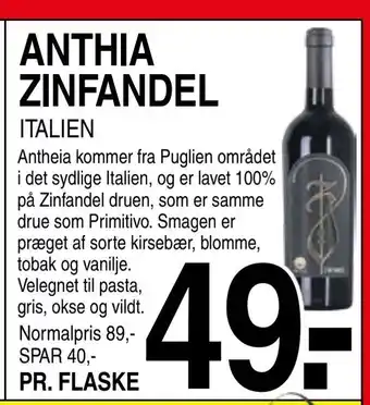 ABC Lavpris Anthia zinfandel tilbud