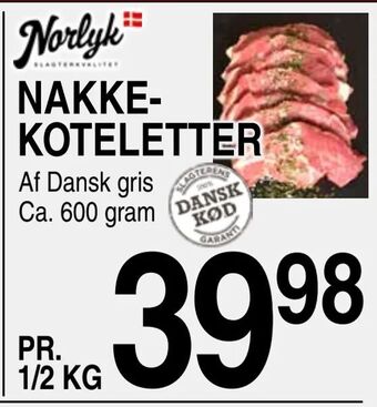 ABC Lavpris Nakkekoteletter tilbud