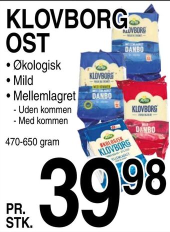 ABC Lavpris Klovborg ost tilbud