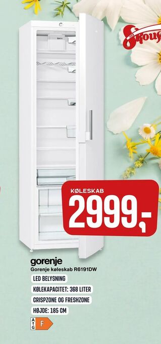 Skousen Gorenje køleskab R6191DW tilbud