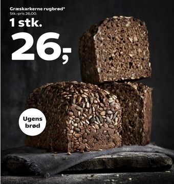 Kvickly Græskarkerne rugbrød tilbud