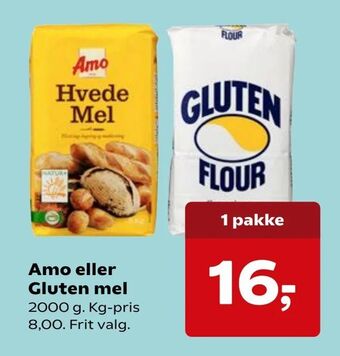 Kvickly Amo eller Gluten mel tilbud