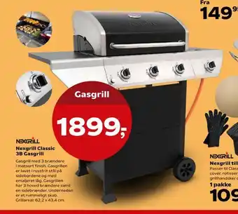 Kvickly Nexgrill Classic 3B Gasgrill tilbud