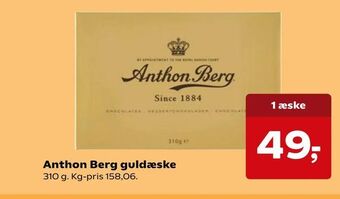 Kvickly Anthon Berg guldæske tilbud