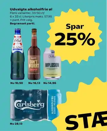 Kvickly Udvalgte alkoholfrie øl tilbud