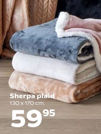 Kvickly Sherpa plaid tilbud