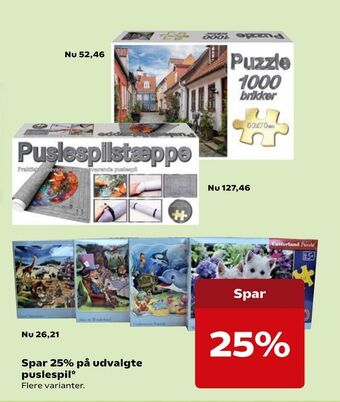 Kvickly Puslespil tilbud