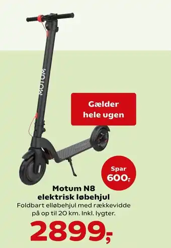 Kvickly Motum N8 elektrisk løbehjul tilbud