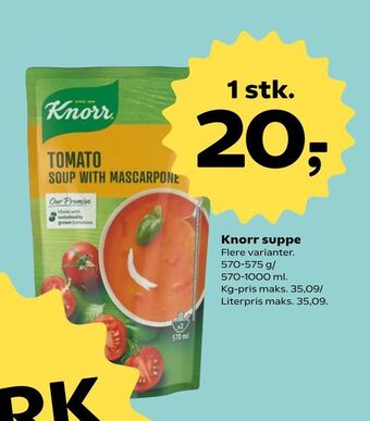 SuperBrugsen Knorr suppe tilbud