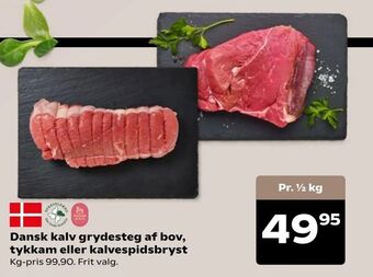 SuperBrugsen Dansk kalv grydesteg af bov, tykkam eller kalvespidsbryst tilbud