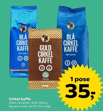 SuperBrugsen Cirkel kaffe tilbud