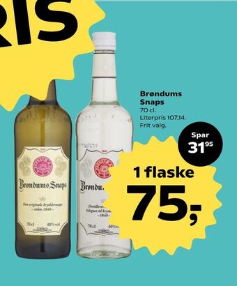 SuperBrugsen Brøndums Snaps tilbud