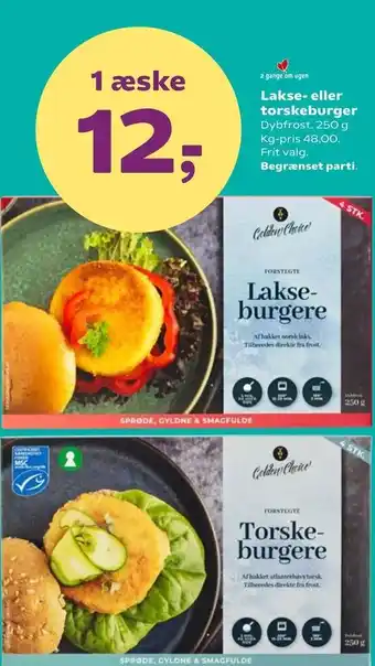 Lakse eller torskeburger