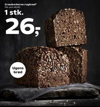 SuperBrugsen Græskarkerne rugbrød tilbud