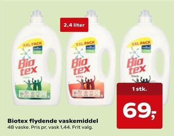SuperBrugsen Biotex flydende vaskemiddel tilbud