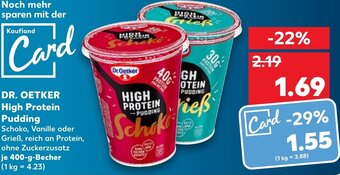 Kaufland Dr. Oetker High Protein Pudding tilbud