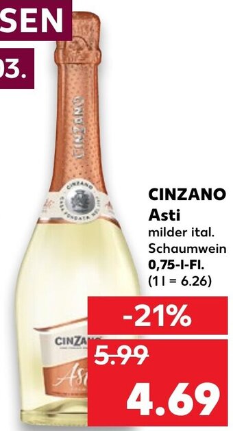 Kaufland Cinzano Asti tilbud