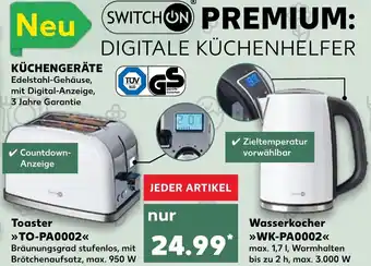 Kaufland Toaster TO-PA0002, Wasserkocher WK-PA0002 tilbud