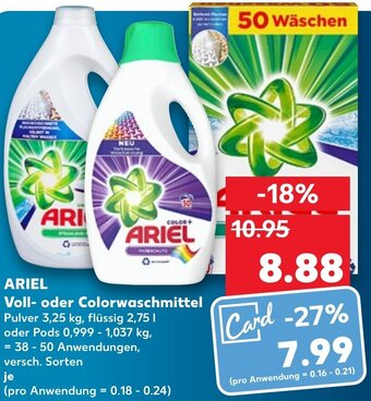 Kaufland DE Ariel Voll-Oder Colorwaschmittel tilbud