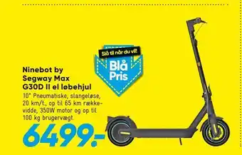 Bilka Ninebot by Segway Max G30D II el løbehjul tilbud