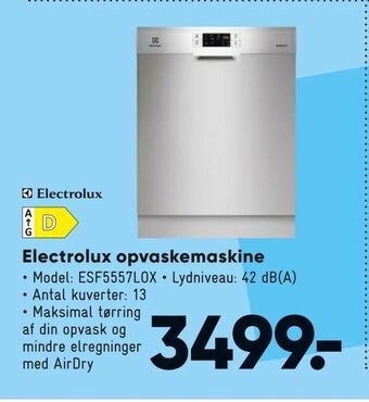 Bilka Electrolux opvaskemaskine tilbud
