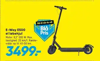 Bilka E-Way E500 el løbehjul tilbud
