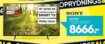 Bilka Sony Kd75x81 tilbud