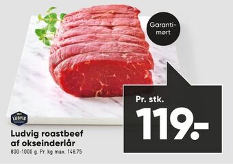 Bilka Ludvig roastbeef af okseinderlår tilbud